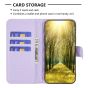 Brilliance LUX iPhone 14 Pro Max Flip Book PU real Leather Wallet Holder & Kickstand with Card Pockets Case Purple