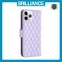 Brilliance LUX iPhone 11 Pro Max Flip Book PU real Leather Wallet Holder & Kickstand with Card Pockets Case Purple