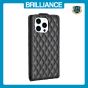 Brilliance LUX iPhone 15 Pro Max Flip PU Photo Frame Leather Up And Down Wallet with Card Pockets Case Black