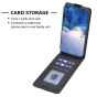 Brilliance LUX iPhone 13 Pro Max Flip PU Photo Frame Leather Up And Down Wallet with Card Pockets Case Black