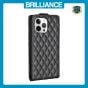 Brilliance LUX iPhone 12 Pro Max Flip PU Photo Frame Leather Up And Down Wallet with Card Pockets Case Black