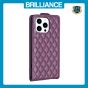 Brilliance LUX iPhone 15 Pro Max Flip PU Photo Frame Leather Up And Down Wallet with Card Pockets Case Purple