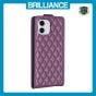 Brilliance LUX iPhone 11 Flip PU Photo Frame Leather Up And Down Wallet with Card Pockets Case Purple