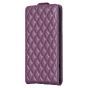 Brilliance LUX iPhone XR Flip PU Photo Frame Leather Up And Down Wallet with Card Pockets Case Purple