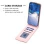 Brilliance LUX iPhone 14 Plus Flip PU Photo Frame Leather Up And Down Wallet with Card Pockets Case Pink