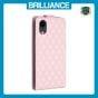 Brilliance LUX iPhone XR Flip PU Photo Frame Leather Up And Down Wallet with Card Pockets Case Pink