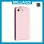 Brilliance LUX iPhone 6/7/8 Flip PU Photo Frame Leather Up And Down Wallet with Card Pockets Case Pink