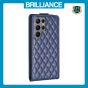 Brilliance LUX Samsung S23 Ultra Flip PU Photo Frame Leather Up And Down Wallet with Card Pockets Case Blue