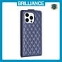 Brilliance LUX iPhone 13 Pro Max Flip PU Photo Frame Leather Up And Down Wallet with Card Pockets Case Blue