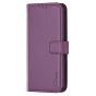 Brilliance LUX Samsung S22 Ultra Flip PU Genuine Leather Detachable Strong Magnetic Wallet with Card Pockets Case Purple