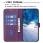 Brilliance LUX iPhone 6P/7P/8P Flip Book PU Genuine Leather Detachable Strong Magnetic Wallet with Card Pockets Case Purple