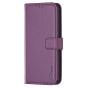 Brilliance LUX iPhone 14 Plus Flip PU Genuine Leather Detachable Strong Magnetic Wallet with Card Pockets Case Purple