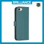 Brilliance LUX iPhone 6/7/8 Flip Book PU Genuine Leather Detachable Strong Magnetic Wallet with Card Pockets Case Green