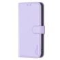 Brilliance LUX iPhone 15 Flip PU Genuine Leather Detachable Strong Magnetic Wallet with Card Pockets Case lavender