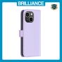 Brilliance LUX iPhone 14 Plus Flip PU Genuine Leather Detachable Strong Magnetic Wallet with Card Pockets Case lavender