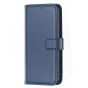 Brilliance LUX Samsung S24 Ultra Flip Book PU Genuine Leather Detachable Strong Magnetic Wallet with Card Pockets Case Blue
