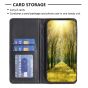 Brilliance LUX iPhone 13 Pro Max Flip PU Leather Holder Slots Magnetic Wallet with Card Pockets Case Black