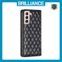 Brilliance LUX Samsung S21 Plus Flip PU Leather Holder Slots Magnetic Wallet with Card Pockets Case Black