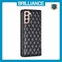 Brilliance LUX Samsung S21 Flip PU Leather Holder Slots Magnetic Wallet with Card Pockets Case Black