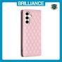 Brilliance LUX Samsung S23 FE Flip PU Leather Holder Slots Magnetic Wallet with Card Pockets Case Pink