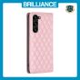 Brilliance LUX Samsung S23 Plus Flip PU Leather Holder Slots Magnetic Wallet with Card Pockets Case Pink
