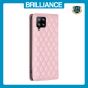 Brilliance LUX Samsung A42 5G Flip PU Leather Holder Slots Magnetic Wallet with Card Pockets Case Pink