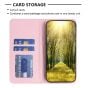 Brilliance LUX iPhone 15 Pro Flip PU Leather Holder Slots Magnetic Wallet with Card Pockets Case Pink