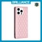 Brilliance LUX iPhone 15 Pro Flip PU Leather Holder Slots Magnetic Wallet with Card Pockets Case Pink