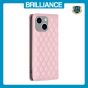 Brilliance LUX iPhone 15 Plus Flip PU Leather Holder Slots Magnetic Wallet with Card Pockets Case Pink