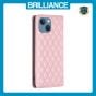 Brilliance LUX iPhone 13 Flip PU Leather Holder Slots Magnetic Wallet with Card Pockets Case Pink