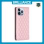 Brilliance LUX iPhone 13 Pro Flip PU Leather Holder Slots Magnetic Wallet with Card Pockets Case Pink