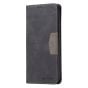 Brilliance LUX Samsung S22 Plus Flip PU Leather Stitching Colors Dark Magnetic Wallet with Card Pockets Case Black