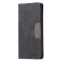 Brilliance LUX Samsung S23 Plus Flip PU Leather Stitching Colors Dark Magnetic Wallet with Card Pockets Case Black