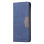 Brilliance LUX Samsung S23 Flip PU Leather Stitching Colors Dark Magnetic Wallet with Card Pockets Case Blue
