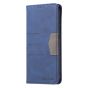 Brilliance LUX Samsung S21 FE/S21 LITE Flip PU Leather Stitching Colors Dark Magnetic Wallet with Card Pockets Case Blue