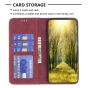 Brilliance LUX Samsung S23 Plus Flip PU Leather Stitching Colors Dark Magnetic Wallet with Card Pockets Case Red