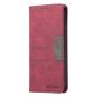 Brilliance LUX Samsung S23 Plus Flip PU Leather Stitching Colors Dark Magnetic Wallet with Card Pockets Case Red