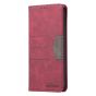 Brilliance LUX iPhone 11 Flip PU Leather Stitching Colors Dark Magnetic Wallet with Card Pockets Case Red