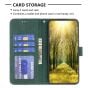 Brilliance LUX iPhone 16 Pro Max Flip PU Leather Retro Business linear Wallet with Card Pockets Case Green