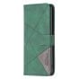 Brilliance LUX iPhone 16 Pro Max Flip PU Leather Retro Business linear Wallet with Card Pockets Case Green