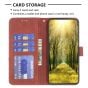 Brilliance LUX iPhone 15 Flip PU Leather Retro Business linear Wallet with Card Pockets Case Brown