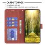 Brilliance LUX iPhone 15 Pro Flip PU Leather Retro Business linear Wallet with Card Pockets Case Brown