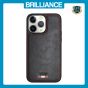 Brilliance LUX iPhone 15 Pro TPU PC Leather Scratch Proof Hybrid Case Black