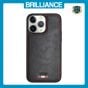 Brilliance LUX iPhone 15 Pro Max TPU PC Leather Scratch Proof Hybrid Case Black