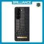 Brilliance LUX Samsung Fold5 Flip TPU PC Business Crocodile Leather Case Black