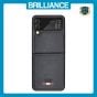 Brilliance LUX Samsung Flip4 TPU PC Leather Scratch Proof Hybrid with folding Case Blue