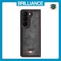 Brilliance LUX Samsung Fold5 TPU PC Leather Scratch Proof Hybrid Case Black