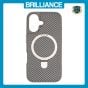 Brilliance LUX iPhone 16 TPU+PC Magnetic Airbag Anti-fall Phone Case Silver