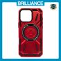 Brilliance LUX iPhone 16 Pro Max Magsafe Full Body Rugged Case Metallic Red