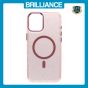 Brilliance LUX iPhone 16 Bling Shiny Magnetic TPU+PC Clear Case With Lens Bracket Camera Stand Glitter Pink